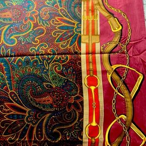 Vintage Ralph Lauren queen ascot paisley flat sheet and pillowcase